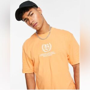 NWOT ASOS River Island Orange Graphic T-Shirt